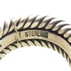 ナバホ族 Steve Arviso スティーブアルビソ ワイヤー リング シルバー系 約10号【中古】