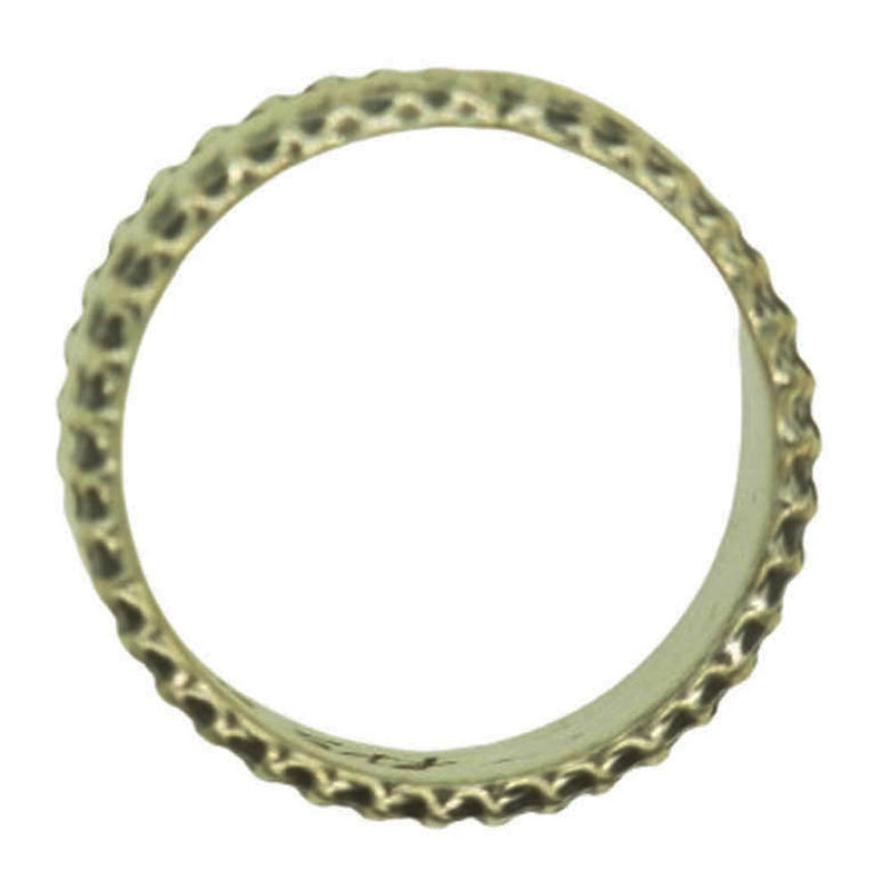 ナバホ族 Chris Billie クリスビリー スタンプワーク リング シルバー