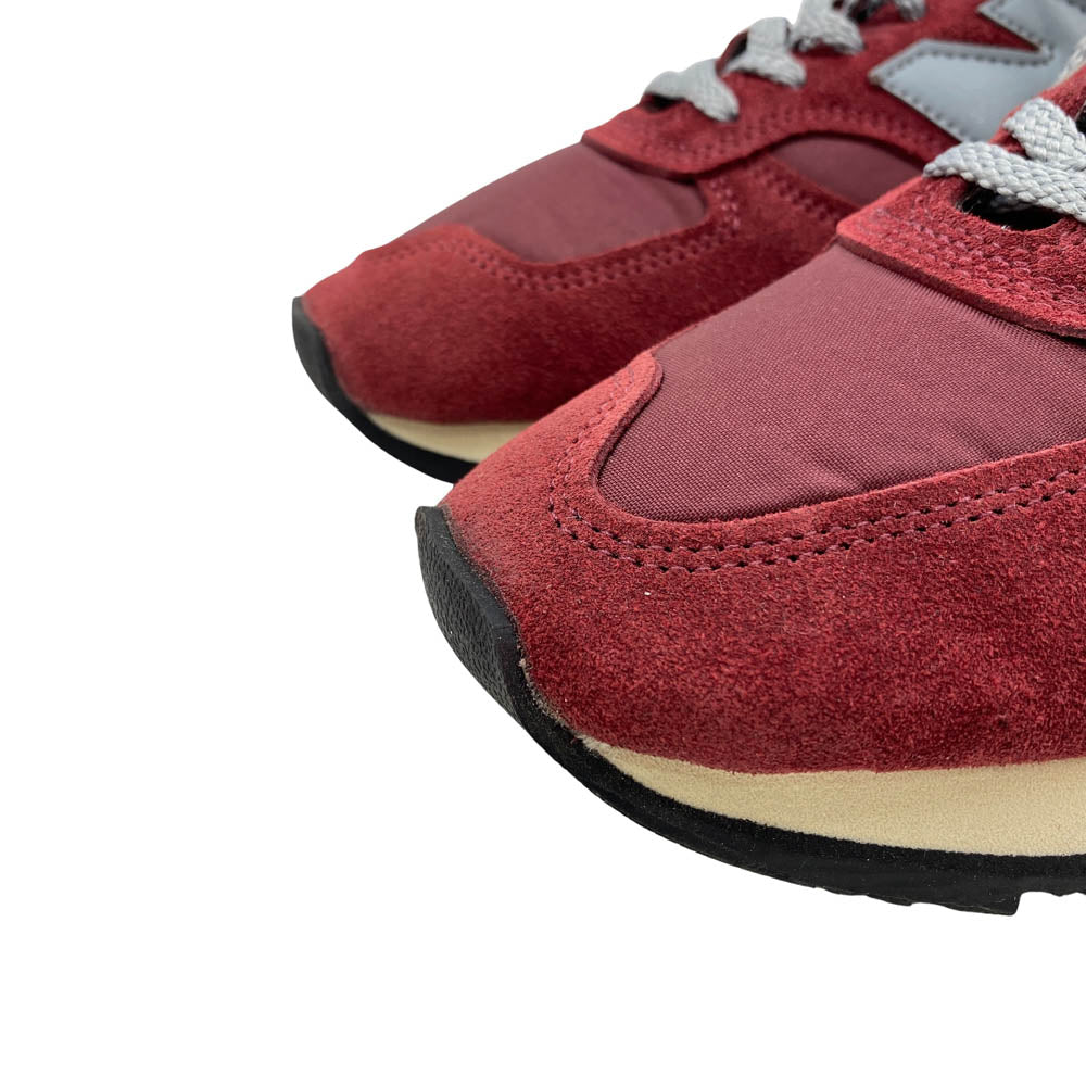 NEW BALANCE ニューバランス W730UKF 40th Anniversary 英国製 スエード ローカット スニーカー ワインレッド系 26.5cm【美品】【中古】