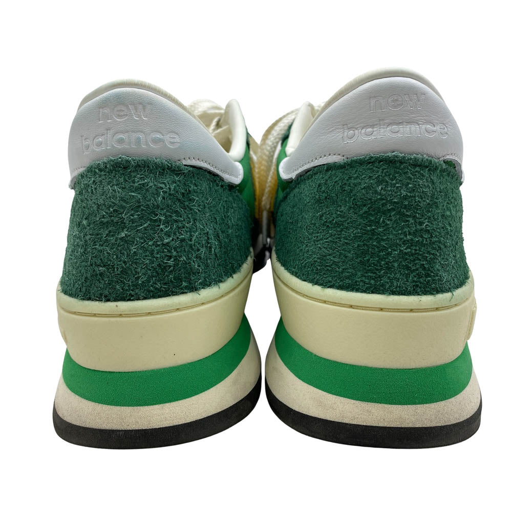NEW BALANCE ニューバランス M990GG1 USA製 スエード ローカット スニーカー グリーン系 26.5cm【美品】【中古】