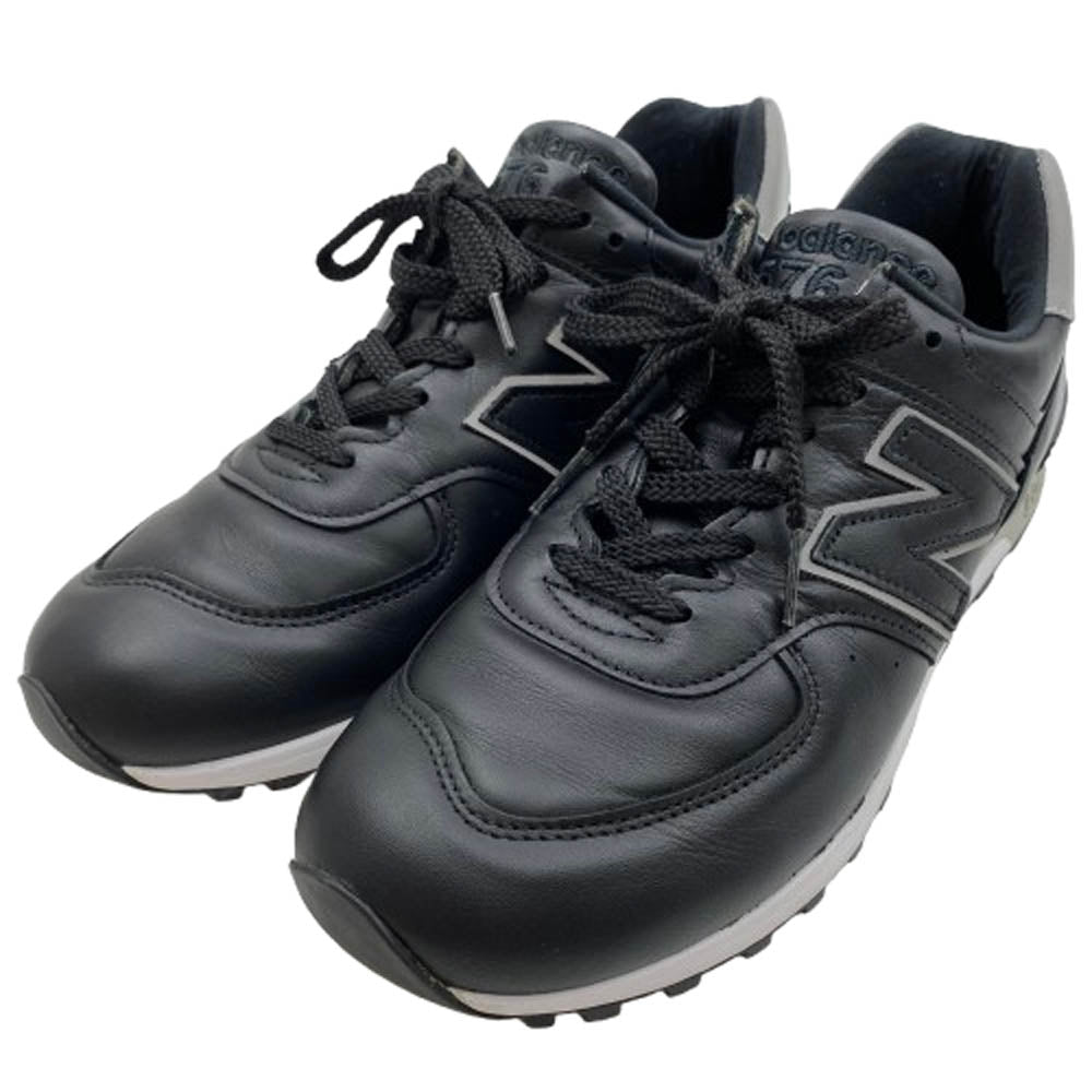 NEW BALANCE ニューバランス M576KKL 英国製 レザー ローカット スニーカー ブラック系 26.5cm【美品】【中古】
