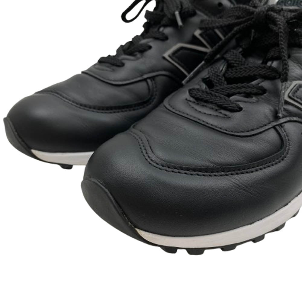 NEW BALANCE ニューバランス M576KKL 英国製 レザー ローカット スニーカー ブラック系 26.5cm【美品】【中古】