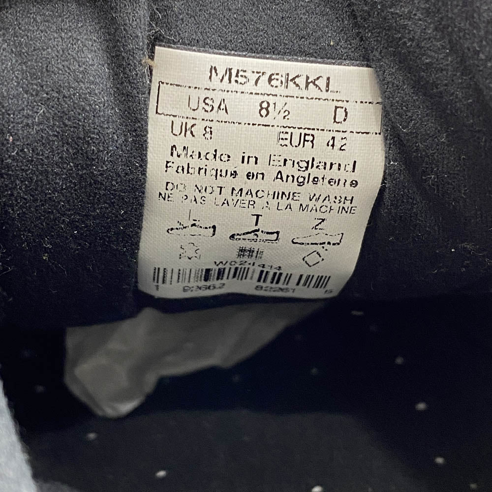 NEW BALANCE ニューバランス M576KKL 英国製 レザー ローカット スニーカー ブラック系 26.5cm【美品】【中古】
