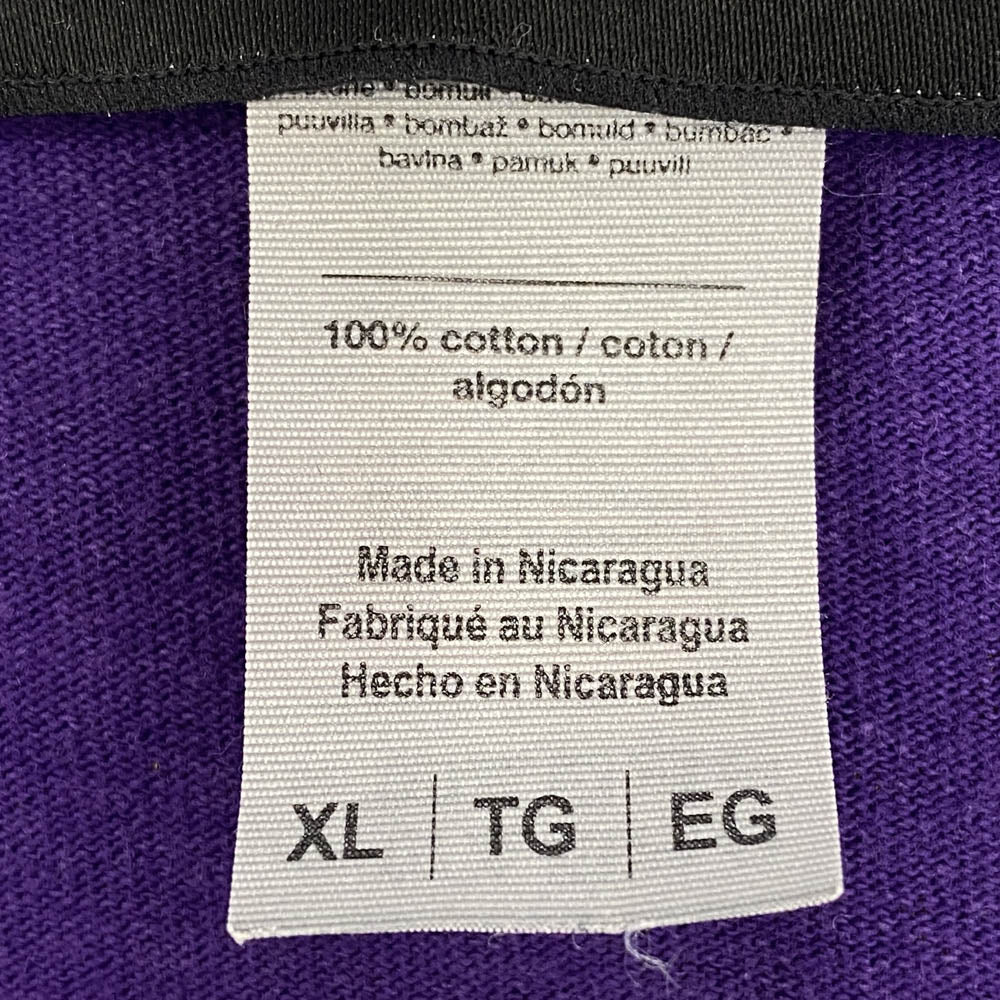 レンダー GILDAN ロゴ プリント 長袖 ギルダンボディ 長袖 ロングスリーブ Tシャツ カットソー ロンT パープル系 XL【中古】