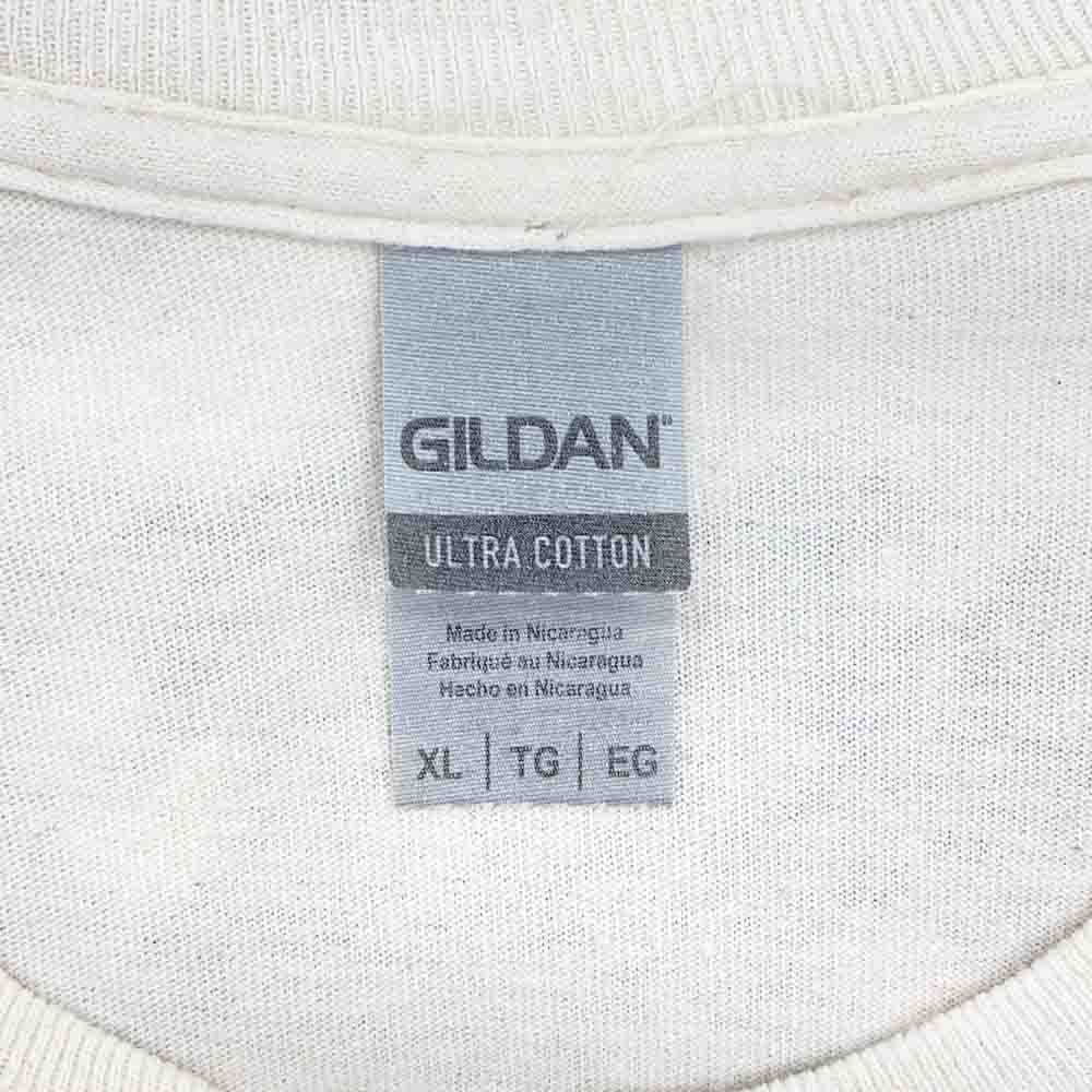 レイドバックテイラー ART WORK TEE GILDAN アートワーク プリント ギルダンボディ 長袖 ロングスリーブ Tシャツ カットソー ロンT オフホワイト系 XL【中古】