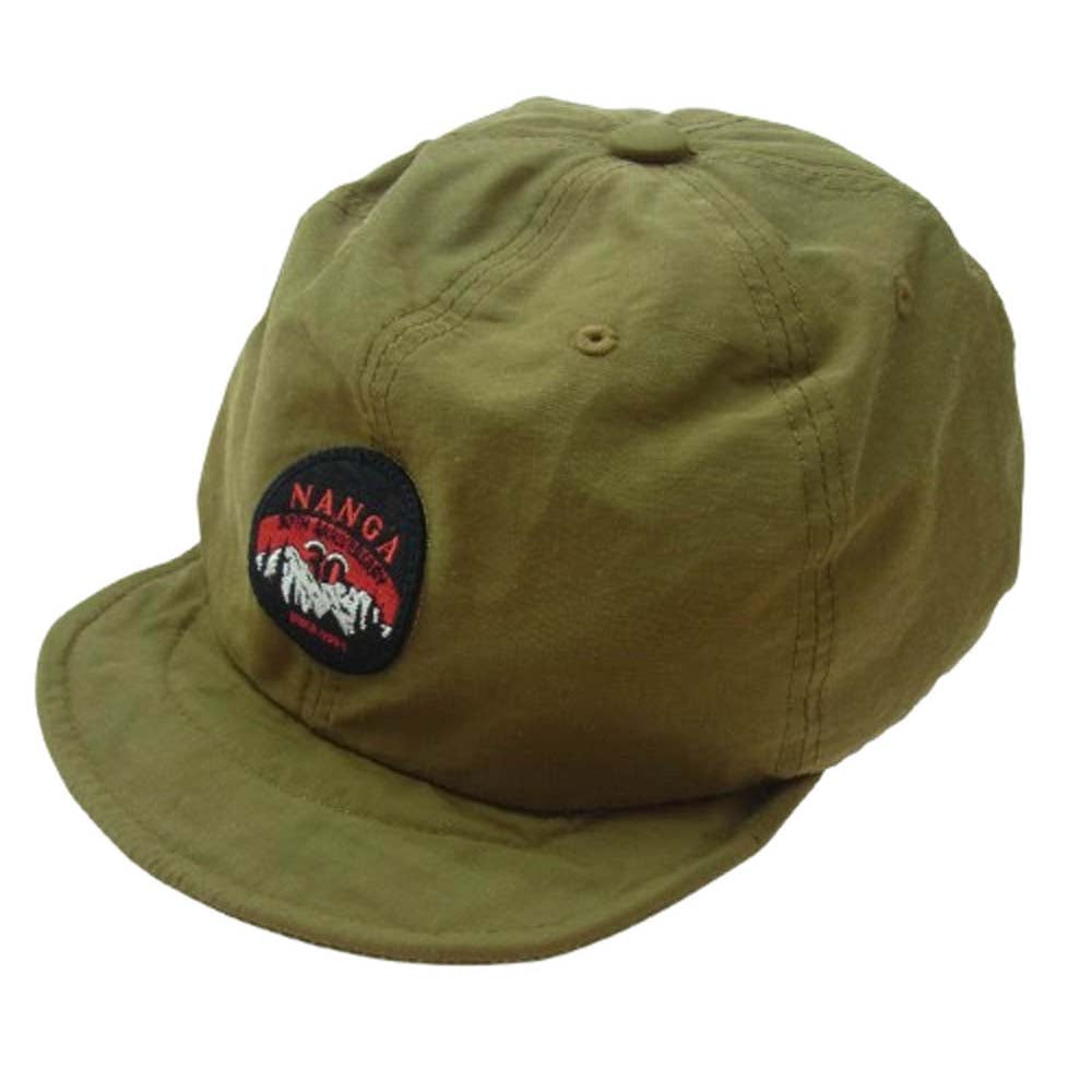 NANGA ナンガ × Clef クレ 30th Aniv. B.CAP ロゴパッチ 刺繍 キャップ 帽子 ブラウン系【中古】