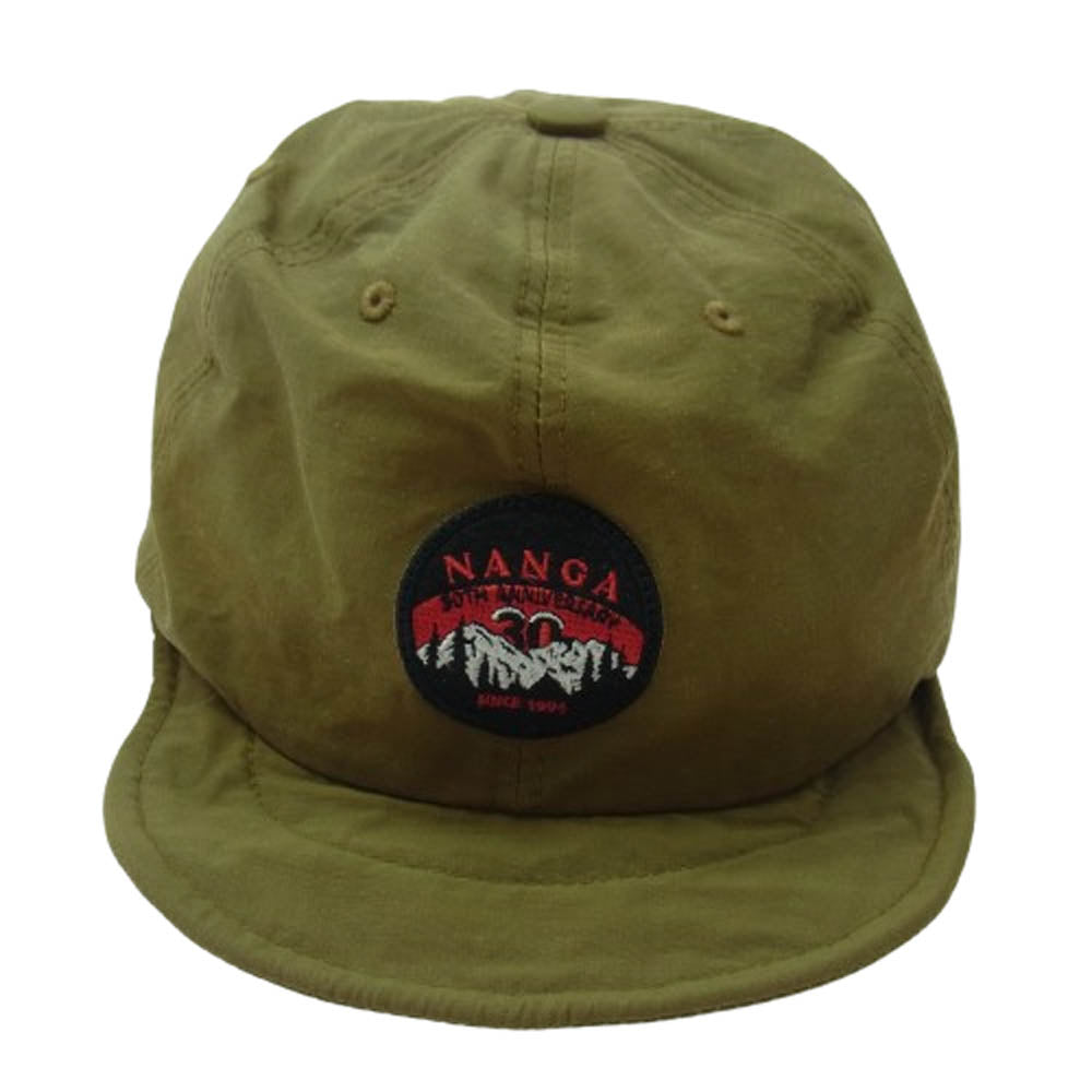 NANGA ナンガ × Clef クレ 30th Aniv. B.CAP ロゴパッチ 刺繍 キャップ 帽子 ブラウン系【中古】