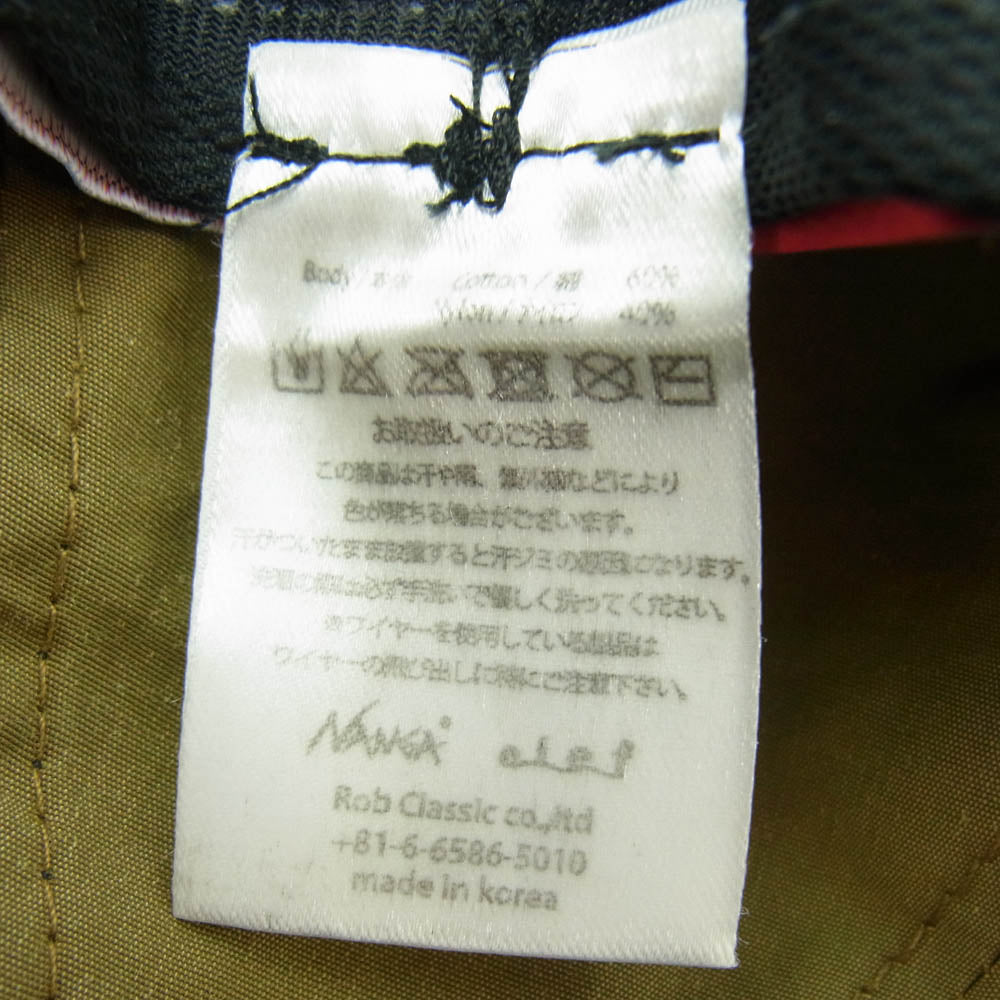 NANGA ナンガ × Clef クレ 30th Aniv. B.CAP ロゴパッチ 刺繍 キャップ 帽子 ブラウン系【中古】