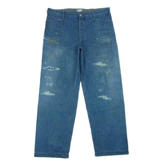 オールドジョー 222OJ-PT22 WADORI MOULDER TROUSER パッチワーク リメイク デニム トラウザー パンツ インディゴブルー系 36【中古】