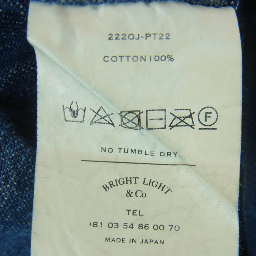 オールドジョー 222OJ-PT22 WADORI MOULDER TROUSER パッチワーク リメイク デニム トラウザー パンツ インディゴブルー系 36【中古】