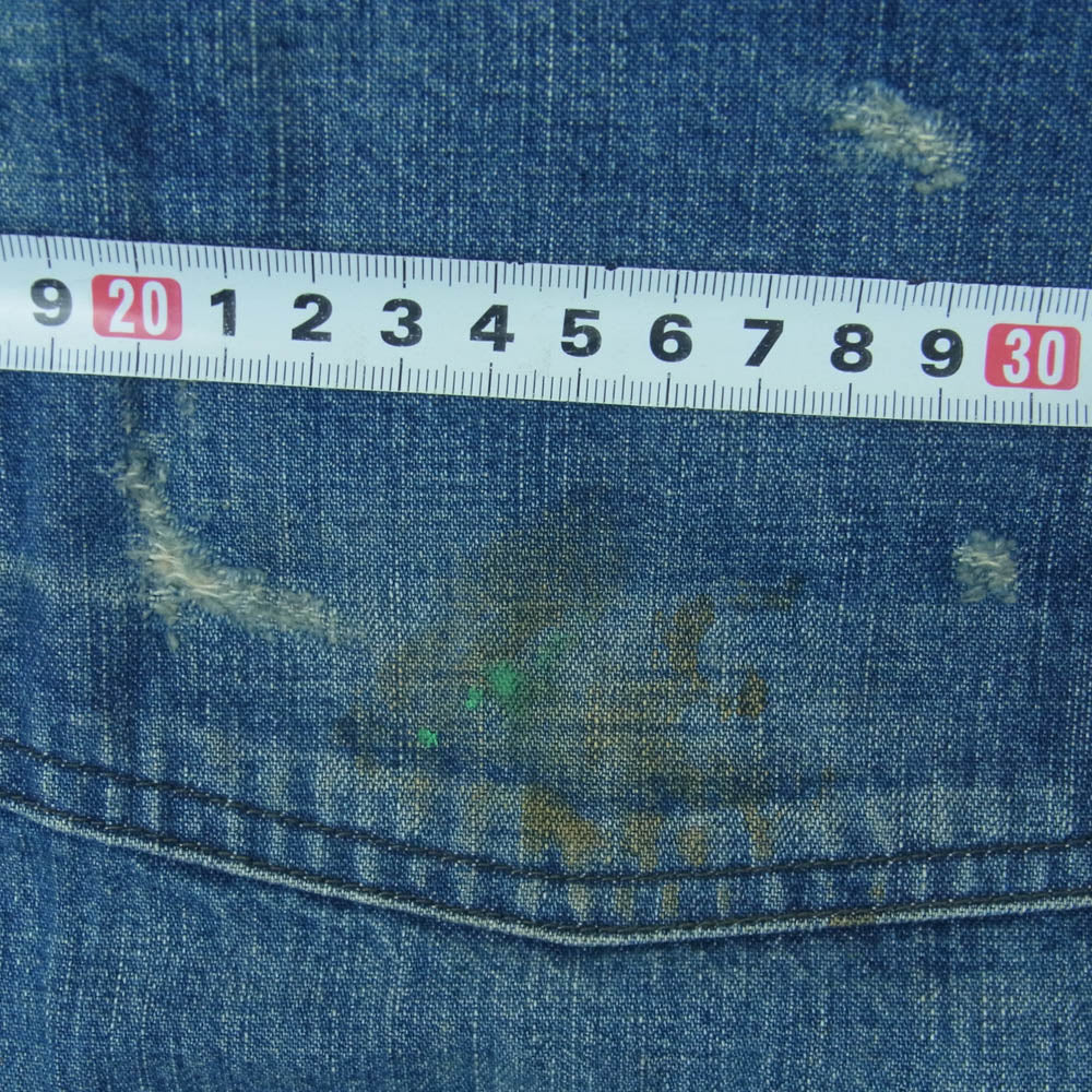 オールドジョー 222OJ-PT22 WADORI MOULDER TROUSER パッチワーク リメイク デニム トラウザー パンツ インディゴブルー系 36【中古】