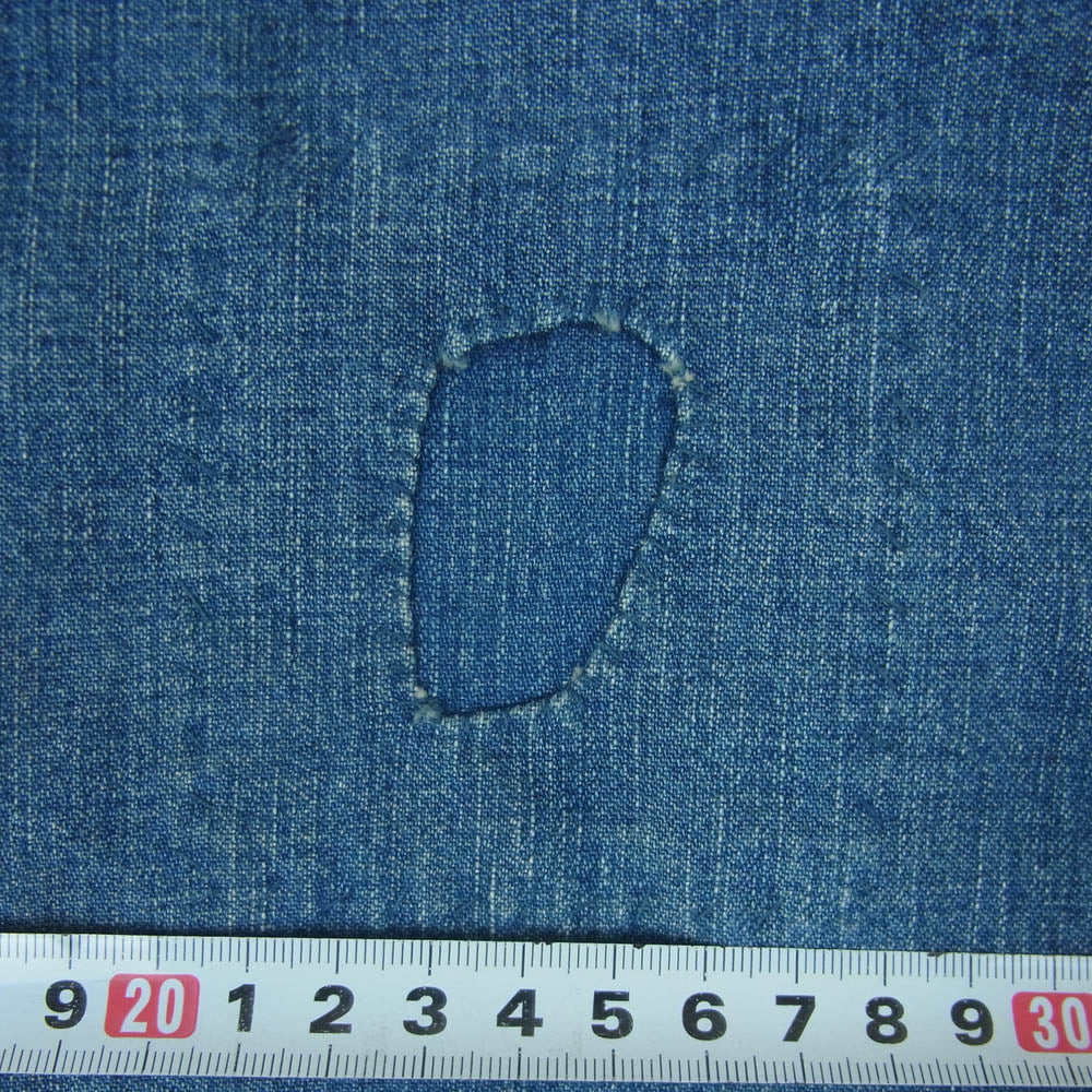 オールドジョー 222OJ-PT22 WADORI MOULDER TROUSER パッチワーク リメイク デニム トラウザー パンツ インディゴブルー系 36【中古】