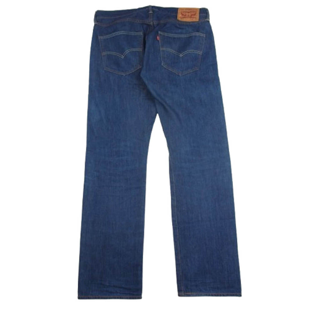 Levi's リーバイス 501 ボタンフライ ストレート デニム パンツ ボタン裏刻印 4093 インディゴブルー系 W32L32【中古】