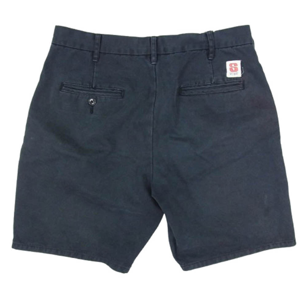 STUSSY ステューシー 90's 紺タグ コットン チノ ショーツ ブラック系 30【中古】