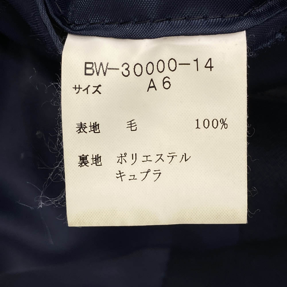 2B 金ボタン テーラード ジャケット ブラック系 A6【中古】