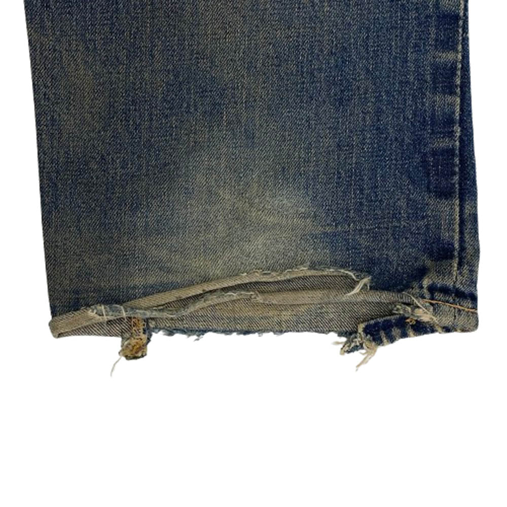 Levi's リーバイス 60s 70s 502 BIGE 両面タブ Vステッチ 裏刻印J 赤耳 TALON42 ZIP カンヌキ デニム パンツ ジーンズ インディゴブルー系【中古】