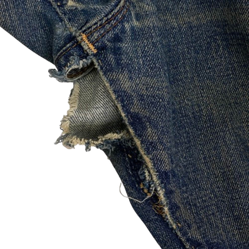 Levi's リーバイス 60s 70s 502 BIGE 両面タブ Vステッチ 裏刻印J 赤耳 TALON42 ZIP カンヌキ デニム パンツ ジーンズ インディゴブルー系【中古】