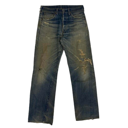 Levi's リーバイス 60s 501 BIGE 両面タブ Vステッチ 裏刻印無 足長R 赤耳 デニム パンツ ジーンズ インディゴブルー系【中古】