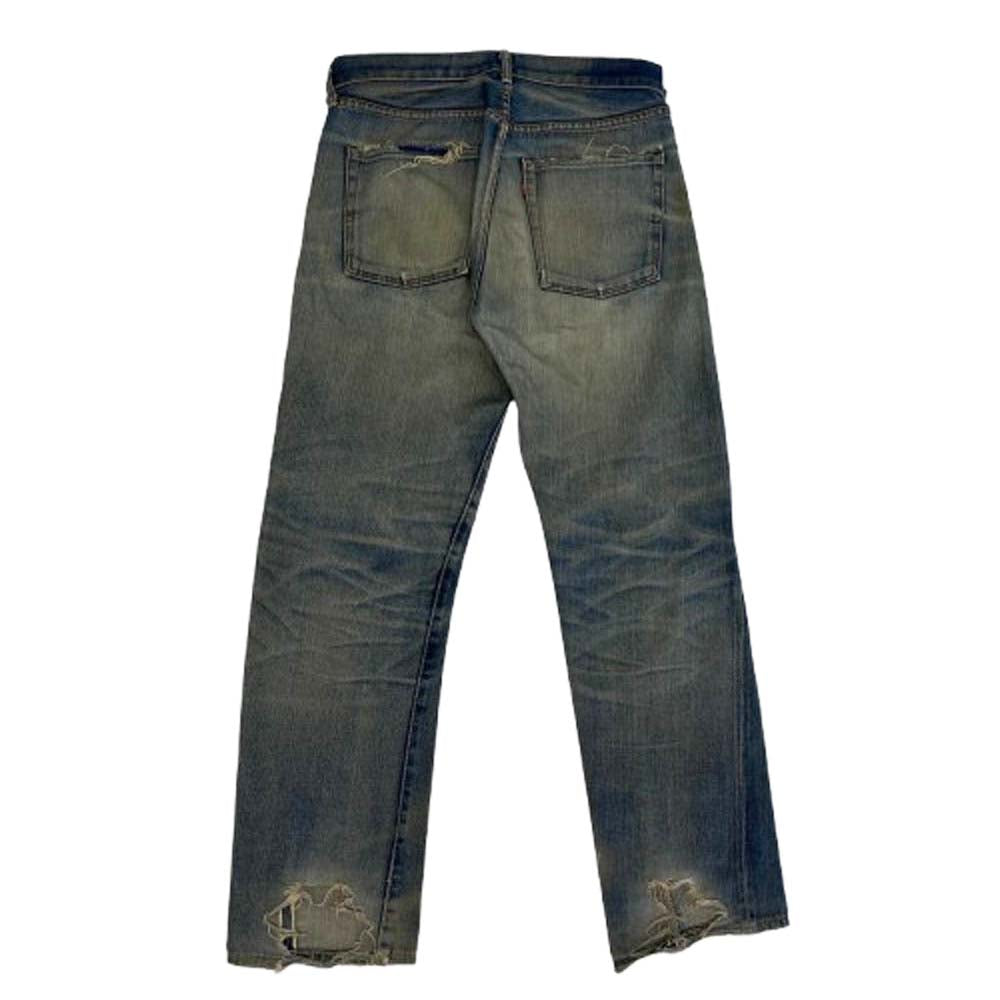 Levi's リーバイス 60s 501 BIGE 両面タブ Vステッチ 裏刻印無 足長R 赤耳 デニム パンツ ジーンズ インディゴブルー系【中古】