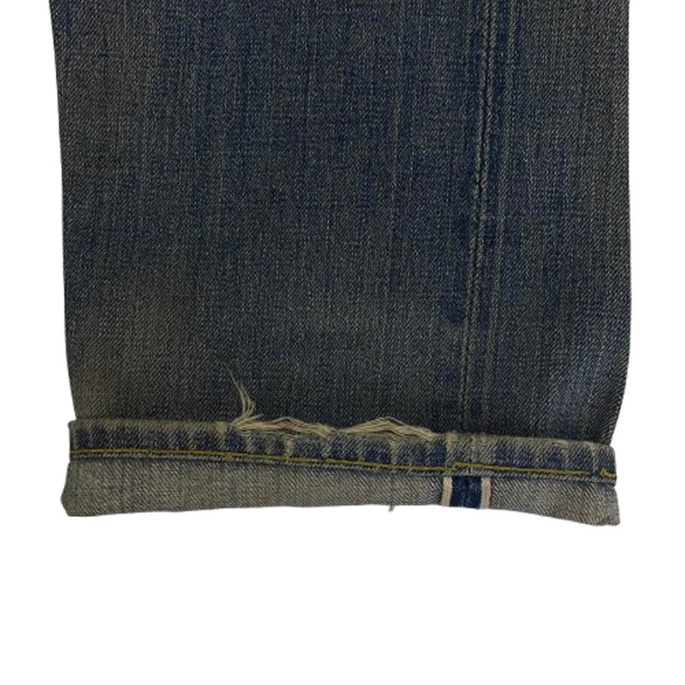 Levi's リーバイス 60s 501 BIGE 両面タブ Vステッチ 裏刻印無 足長R 赤耳 デニム パンツ ジーンズ インディゴブルー系【中古】