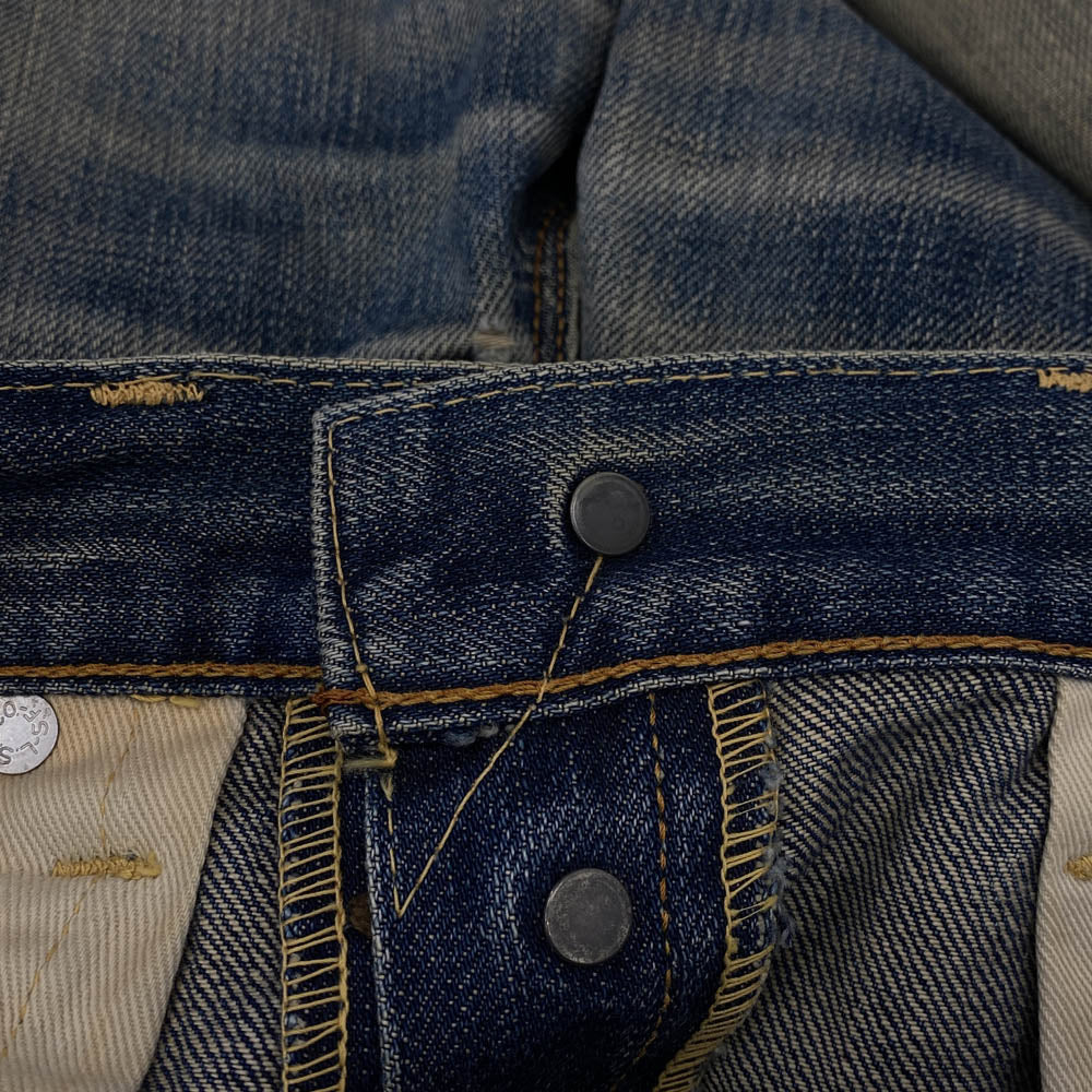 Levi's リーバイス 60s 501 BIGE 両面タブ Vステッチ 裏刻印無 足長R 赤耳 デニム パンツ ジーンズ インディゴブルー系【中古】