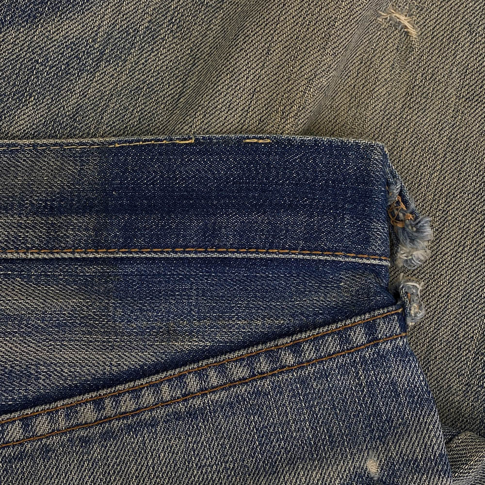 Levi's リーバイス 60s 501 BIGE 両面タブ Vステッチ 裏刻印無 足長R 赤耳 デニム パンツ ジーンズ インディゴブルー系【中古】
