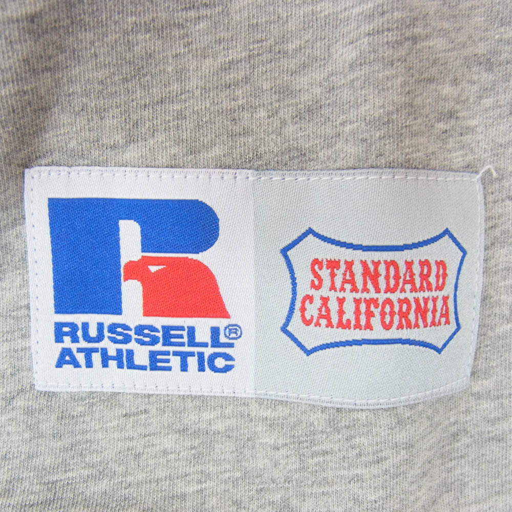 STANDARD CALIFORNIA スタンダードカリフォルニア RUSSELL ATHLETIC ラッセルアスレチック SD Reversible TEE リバーシブル 半袖 Tシャツ グレー系 S【美品】【中古】