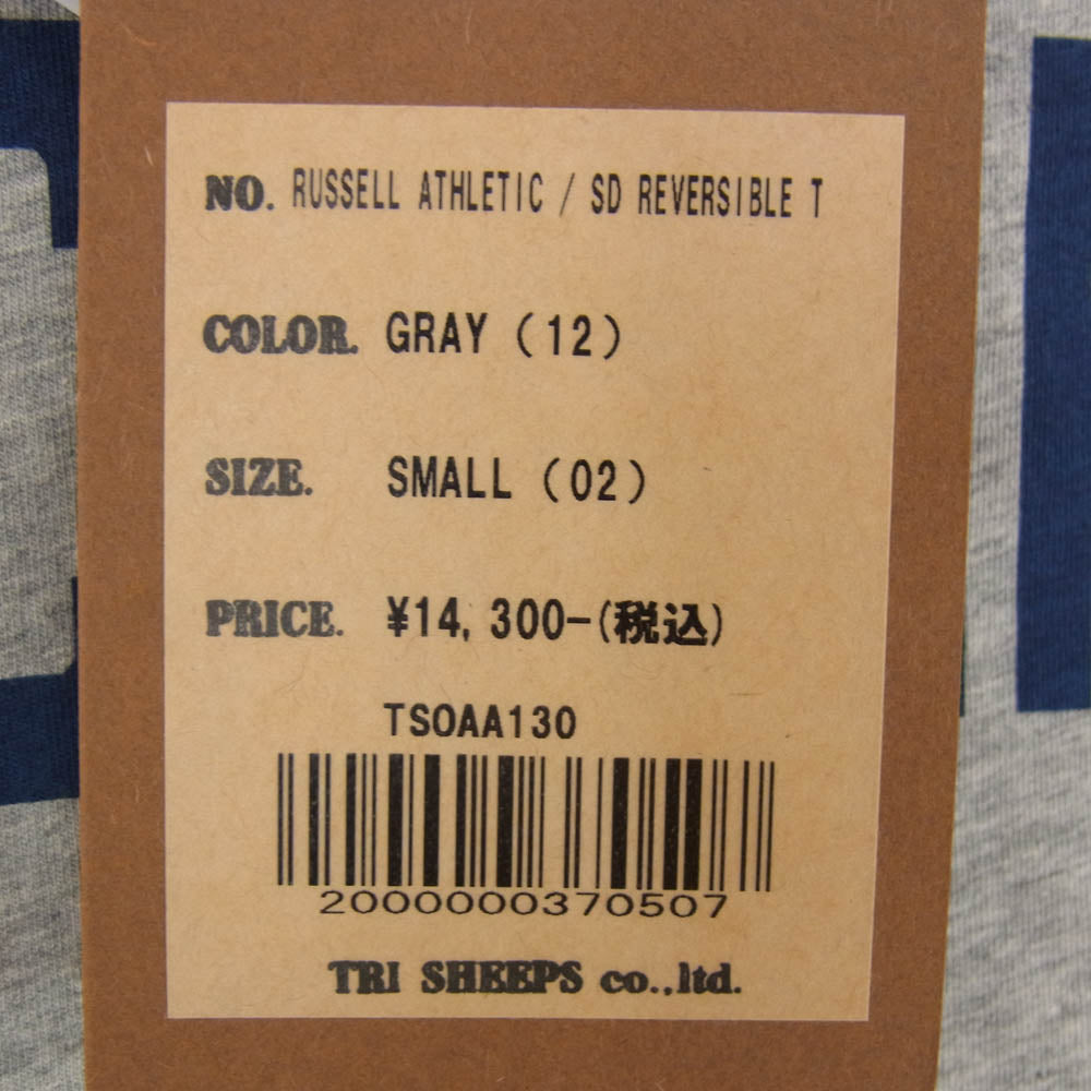 STANDARD CALIFORNIA スタンダードカリフォルニア RUSSELL ATHLETIC ラッセルアスレチック SD Reversible TEE リバーシブル 半袖 Tシャツ グレー系 S【美品】【中古】