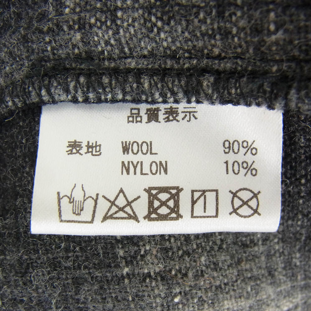 HideandSeek ハイドアンドシーク OMBRE CHECK L/S SHIRT オンブレ チェック 長袖 シャツ ブラック系 XL【中古】