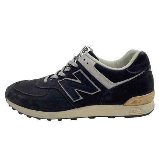 NEW BALANCE ニューバランス M576NLI 英国製 スエード ローカット スニーカー ブラック系 26cm【中古】
