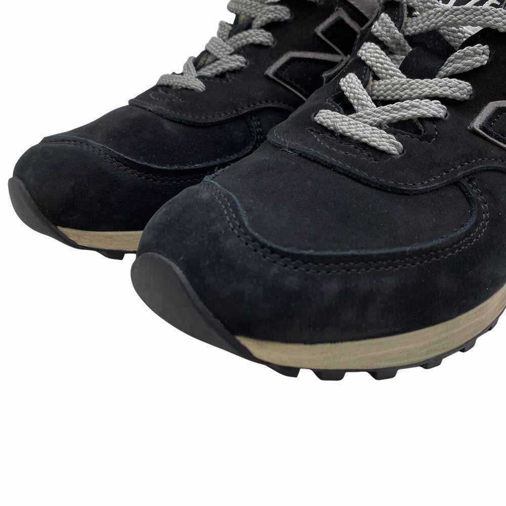 NEW BALANCE ニューバランス M576NLI 英国製 スエード ローカット スニーカー ブラック系 26cm【中古】