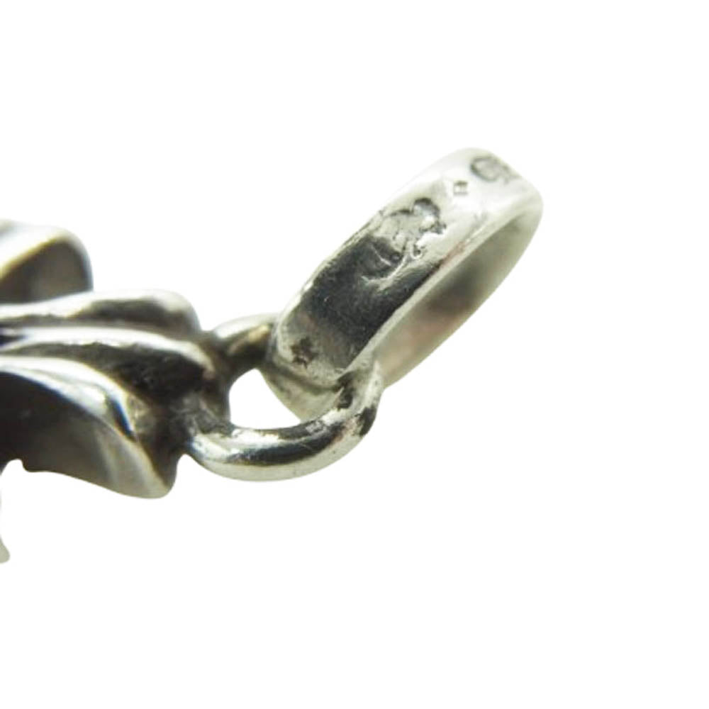 CHROME HEARTS クロムハーツ（原本無） CRS BBYFAT SAP ベイビーファット チャーム 両面サファイア クロス ペンダントトップ シルバー系【中古】