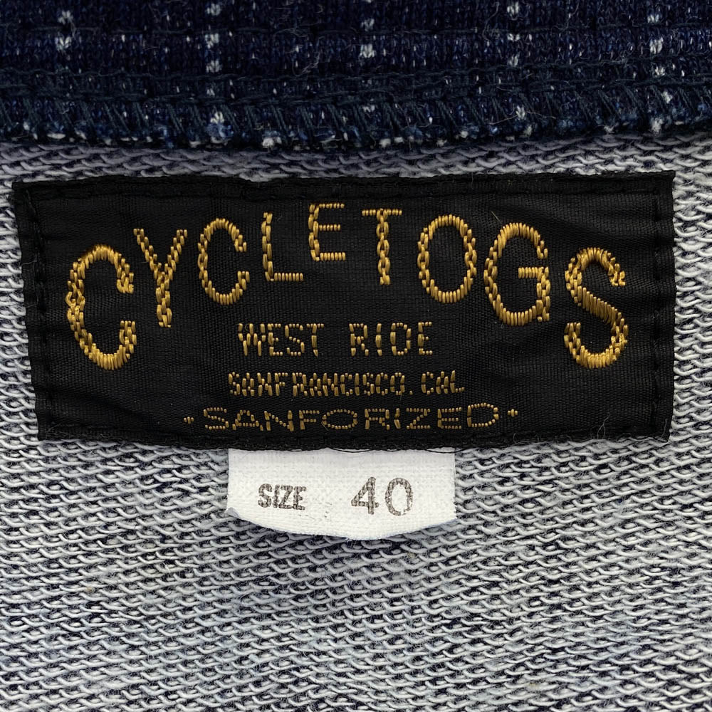 WESTRIDE ウエストライド CYCLETOGS ウォバッシュ ストライプ ジャケット カットソー ジャケット ネイビー系 40【中古】