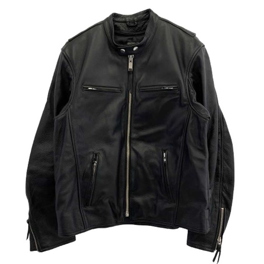 KADOYA カドヤ KVXMVS2-21 k's leather シングル ライダースジャケット キルトライナー付 ブラック系 LLB【中古】