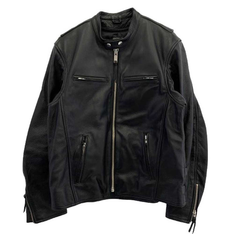 KADOYA カドヤ KVXMVS2-21 k's leather シングル ライダースジャケット キルトライナー付 ブラック系 LLB【中古】