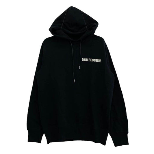 Sacai サカイ 22SS 22-0401S FILM CREW バックプリント プルオーバー パーカー スウェット フーディー ブラック ブラック系 1【中古】