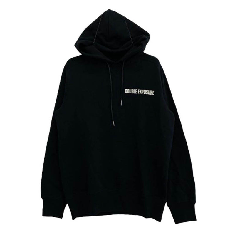 Sacai サカイ 22SS 22-0401S FILM CREW バックプリント プルオーバー パーカー スウェット フーディー ブラック ブラック系 1【中古】