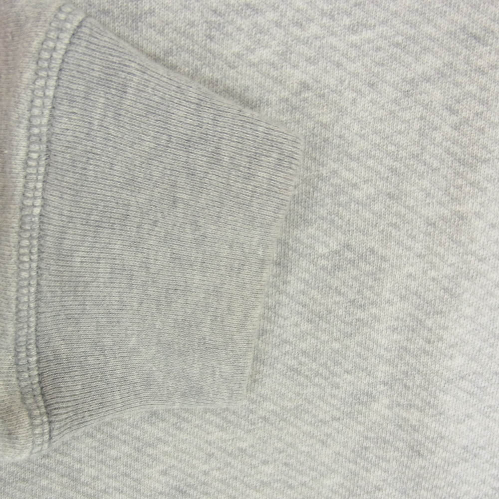 MAISON MARGIELA メゾンマルジェラ S51GU0130 四つタグ SWEATSHIRT 前V ペンシルロゴ ショート丈 クロップド スウェットシャツ トレーナー グレー系 S【中古】