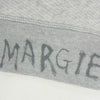 MAISON MARGIELA メゾンマルジェラ S51GU0130 四つタグ SWEATSHIRT 前V ペンシルロゴ ショート丈 クロップド スウェットシャツ トレーナー グレー系 S【中古】