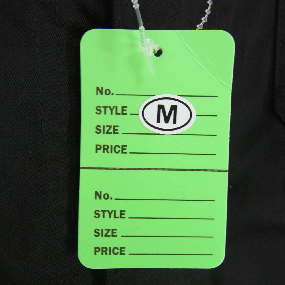 GABOR ガボール COVERALLS LONG SLEEVES Gクラウンロゴ バックプリント カバーオール シャツ ジャケット ブラック系 M【新古品】【未使用】【中古】