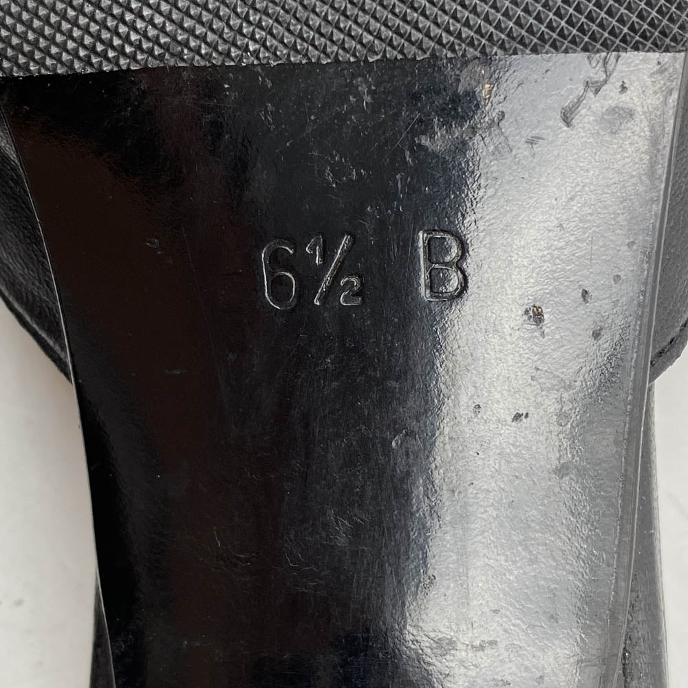 GUCCI グッチ リボンデザイン オープントゥ ヒール サンダル ブラック系【中古】