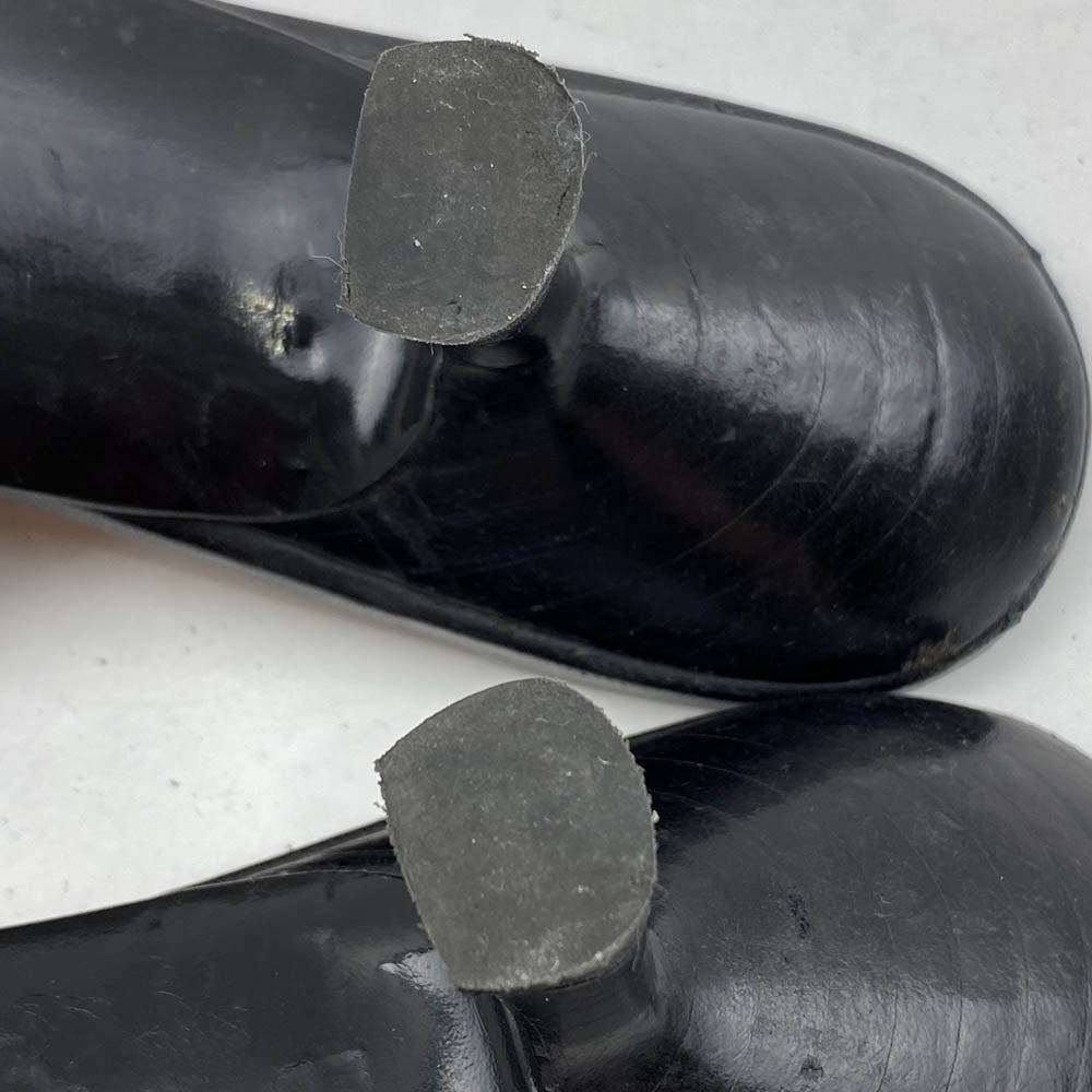 GUCCI グッチ リボンデザイン オープントゥ ヒール サンダル ブラック系【中古】