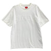 Supreme シュプリーム 19AW Chenille Arc Logo S/S Top パイル アーチロゴ 半袖 Tシャツ ホワイト系 M【中古】