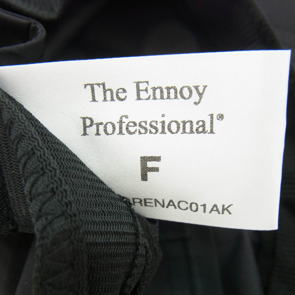 The Ennoy Professional ザ エンノイ プロフェッショナル POLARTEC FLEECE CAP ポーラテック フリース ロゴ刺繍 キャップ 帽子 ブラック系【中古】