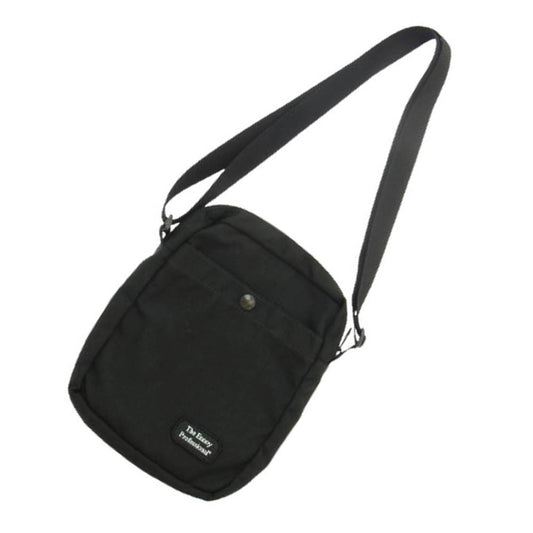 The Ennoy Professional ザ エンノイ プロフェッショナル SHOULDER BAG ロゴパッチ キャンバス ショルダーバッグ ブラック系【中古】