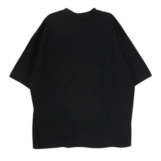 The Ennoy Professional ザ エンノイ プロフェッショナル 24SS SS24BRENCT04NTL Logo T-Shirt ロゴ刺繍 クルーネック 半袖 Tシャツ ブラック系 L【中古】