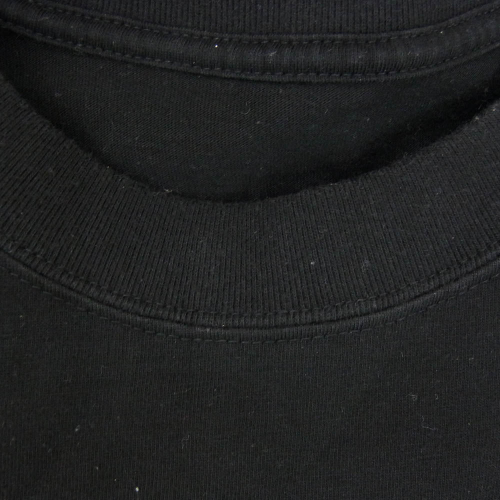 The Ennoy Professional ザ エンノイ プロフェッショナル 24SS SS24BRENCT04NTL Logo T-Shirt ロゴ刺繍 クルーネック 半袖 Tシャツ ブラック系 L【中古】