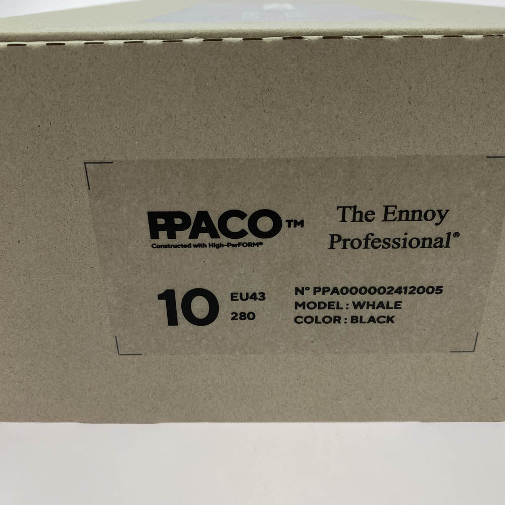 The Ennoy Professional ザ エンノイ プロフェッショナル PPACO WHALE ホエール クロッグ ミュール サンダル ブラック系 28cm【中古】