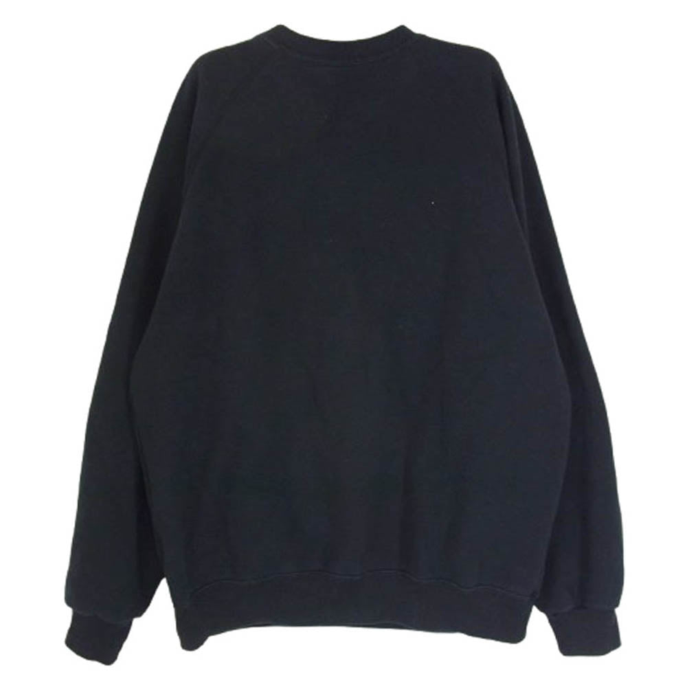 The Ennoy Professional ザ エンノイ プロフェッショナル 20AW AW20BRENCTO1NTL ロゴ刺繍 クルーネック スウェット トレーナー ブラック系 M【中古】