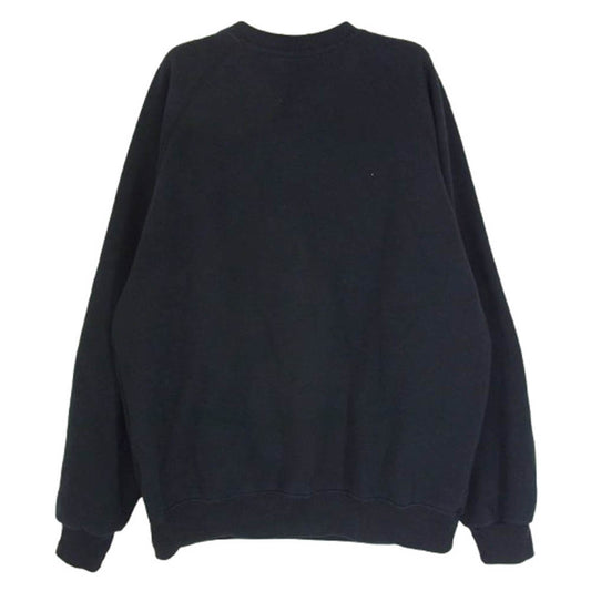 The Ennoy Professional ザ エンノイ プロフェッショナル 20AW AW20BRENCTO1NTL ロゴ刺繍 クルーネック スウェット トレーナー ブラック系 M【中古】